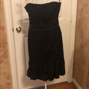 Women’s strapless little black dress!!